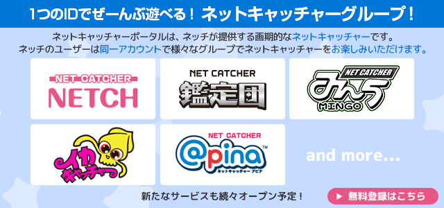 1つのIDでぜーんぶ遊べる！ネットキャッチャーグループ！